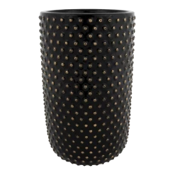 Bloempot Bolino Hoog - D18 X H29cm - Shiny Black