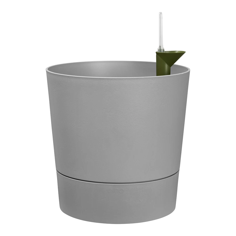 Bloempot Elho Greensense Aqua Care Rond - D43 X H34cm - Licht Beton - Afbeelding 2