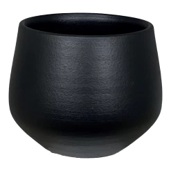 Bloempot Petra - D19 X H16cm - Mat Zwart