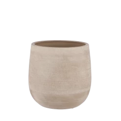 Bloempot Victor - H33 X D36cm - Beige