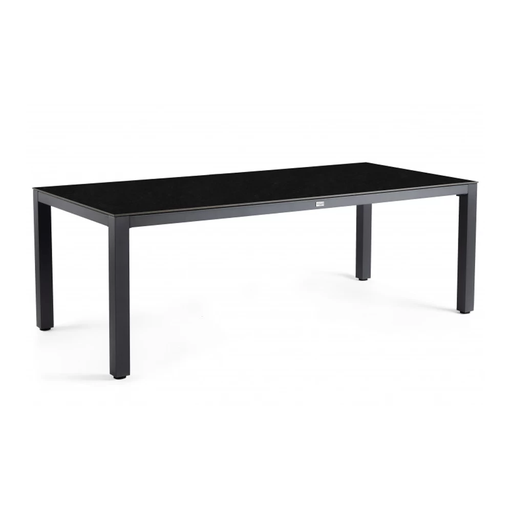 Briga Dining Tafel Trespa Top Graphite - 240 X 100 Cm - Charcoal Frame