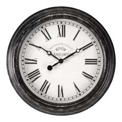 Buitenklok Biarritz - 30cm - Zwart