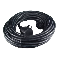 Calex Verlengkabel - Zwart - IP44 - 10m