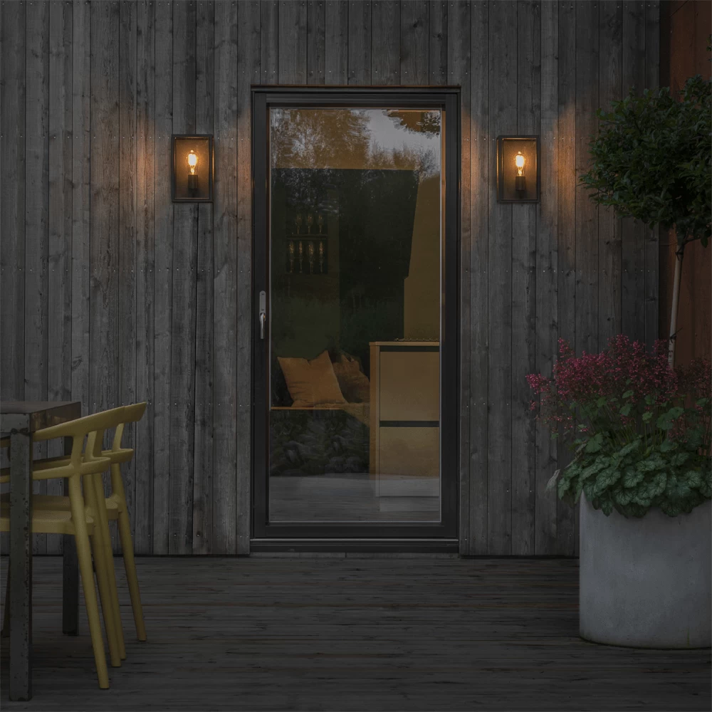 Konstsmide Carpi 230V Wandlamp Flush E27, 12x28cm, Transparant Glas, Max 60W - Afbeelding 3