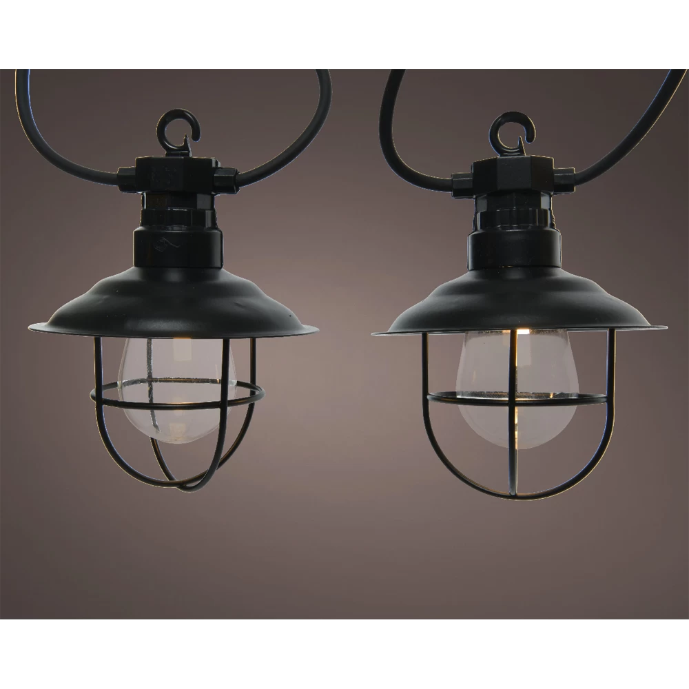 Lumineo Feestverlichting Lichtsnoer - 450cm - 10 LEDS - Warm Wit - Afbeelding 2