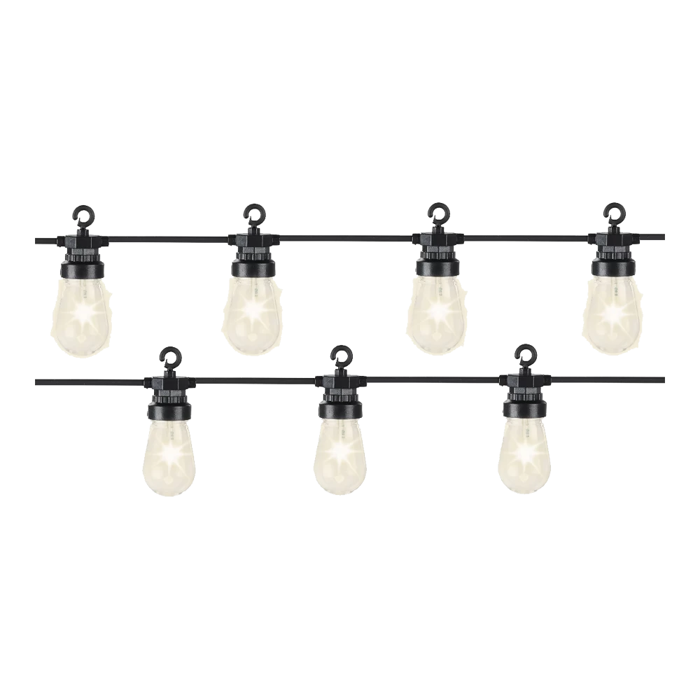 Lumineo Feestverlichting Lichtsnoer - Peervorm - 950cm - 20 LEDS - Warm Wit - Afbeelding 5