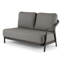 Fiona Lounge 2-zits Links - Charcoal