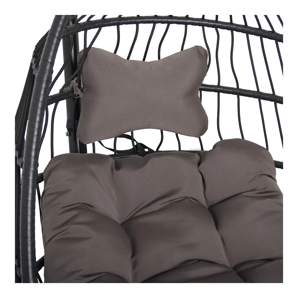 Hangstoel Norway - Inklapbaar - Zwart/Bruin - Afbeelding 6