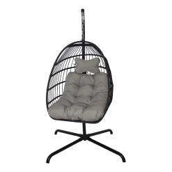 Hangstoel Norway - Inklapbaar - Zwart/Grijs