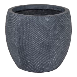 Bloempot Iowa Bullet - D32 X H28.5cm - Donkergrijs