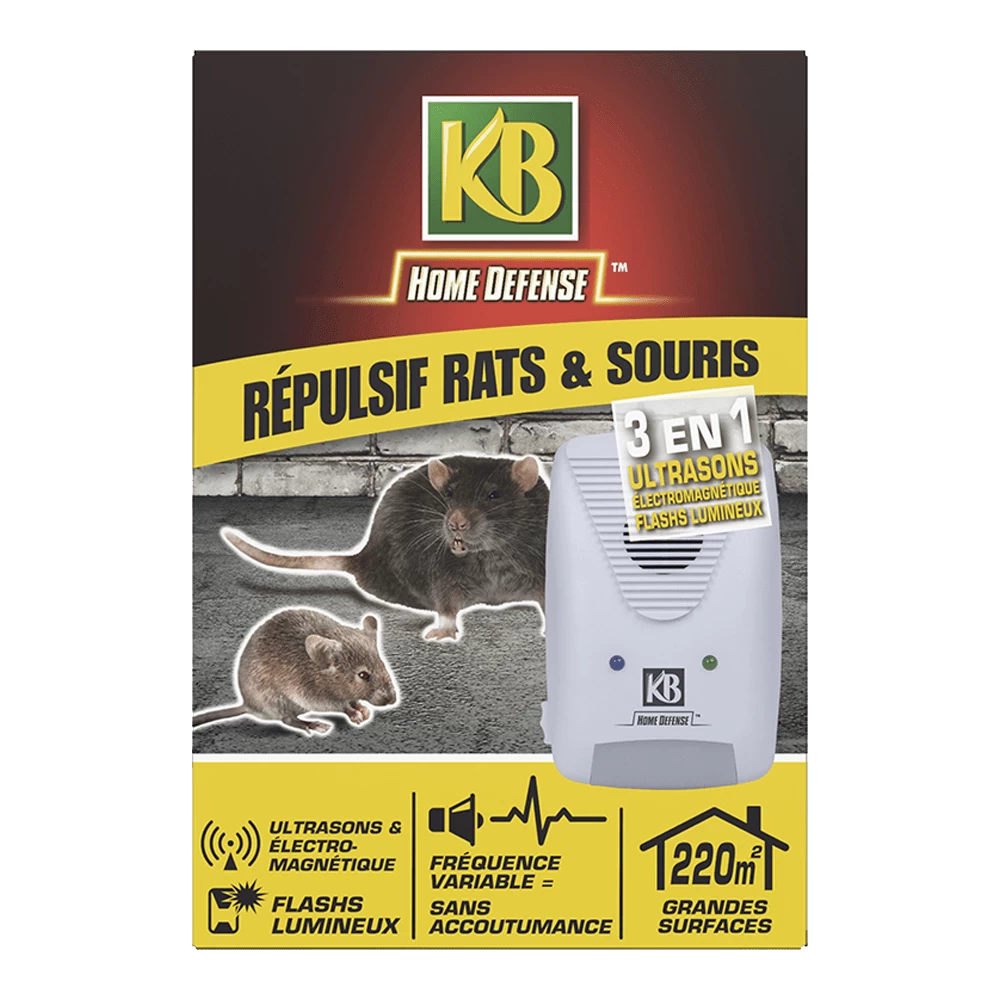 KB Muizenverjager En Rattenverjager 3-in-1 220mu00b2 - Insecten En Ongedierte - Afbeelding 2