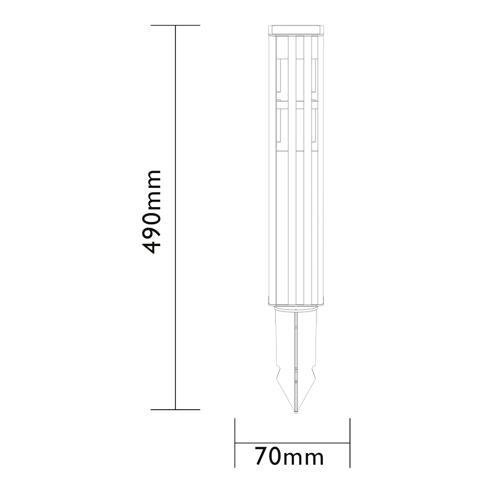 Luxform Hybride Solar Tuinlamp Florida 10-20 Lumen - Afbeelding 4