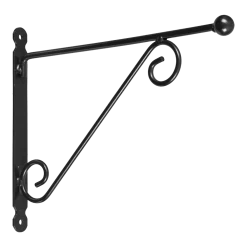 Nature Muurhaak Met Knop En Dubbele Sierkrul - 30x40cm