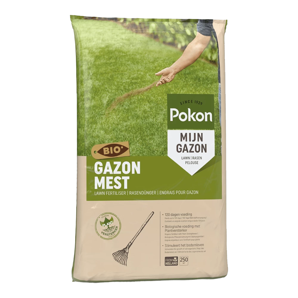 Pokon Bio Gazonmest 16,8kg Voor 250mu00b2 - Gazonmeststof