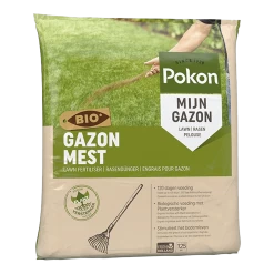 Pokon Bio Gazonmest 8,4kg Voor 125mu00b2 - Gazonmeststof