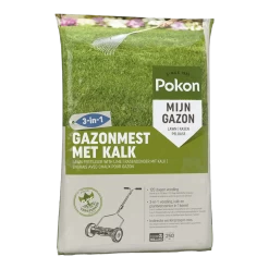Pokon Gazonmest Met Kalk 16,8kg Voor 250mu00b2 - Gazonmeststof, Gazonkalk