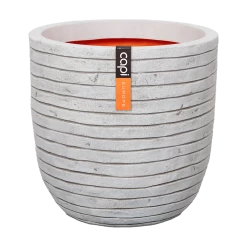 Capi Bloempot Bol Nature Row NL - D43 X H41cm - Ivoor