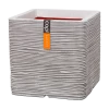 Capi Plantenbak Vierkant Nature Rib NL - L30 X B30 X H30cm - Ivoor