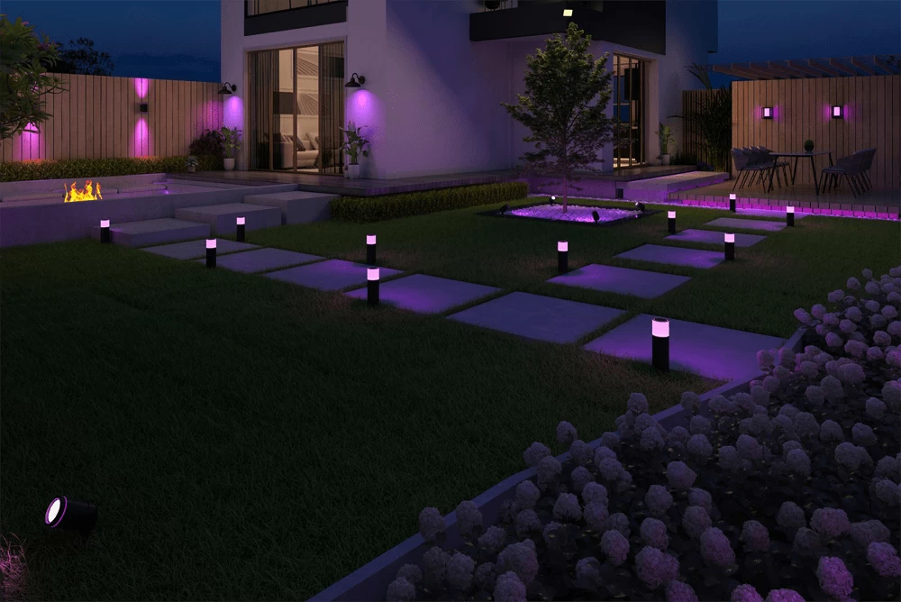 Calex Smart Outdoor Wandlamp/Klassieke Lantaren RGB CCT - 4W 380lm - Afbeelding 4