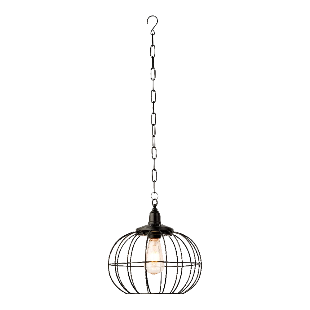 Lumineo Solar Hanglamp - LED - D28.3 X H27cm - Zwart - Assorti - Afbeelding 4