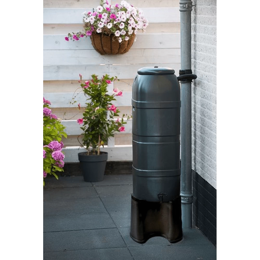 Standaard Voor Nature Regenton Slimline 100L - Zwart - H30,5xu00d843,5cm - Nature - Afbeelding 2