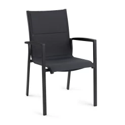 Tuinstoel Foxx - Alu Stapelbare Stoel - Charcoal