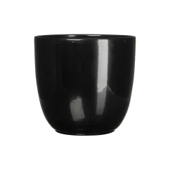 Bloempot Tusca - D25 X H23cm - Zwart
